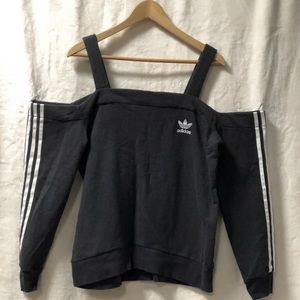 Adidas off the shoulder sweater